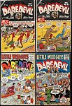 4 Daredevil covers from Lev Gleason