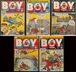 A selection of Boy Comics