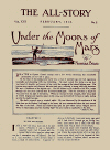 Title page for Under the Moons of Mars The All Story February, 1912