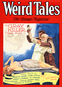 Cover of Weird Tales November, 1929