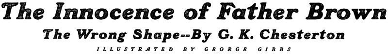 Original title art for The Wrong Shape