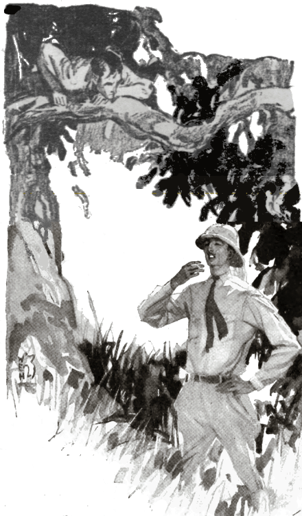 The hunters sharp eyes stopped before they reached the limb where Rainsford lay...