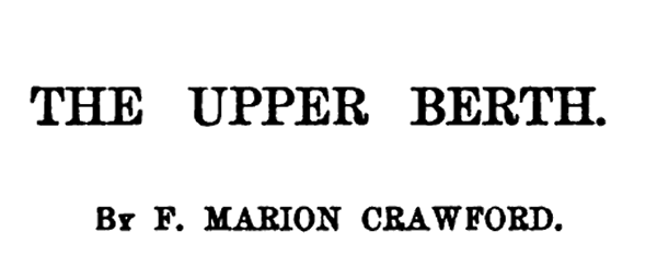 Original title art for The Upper Berth