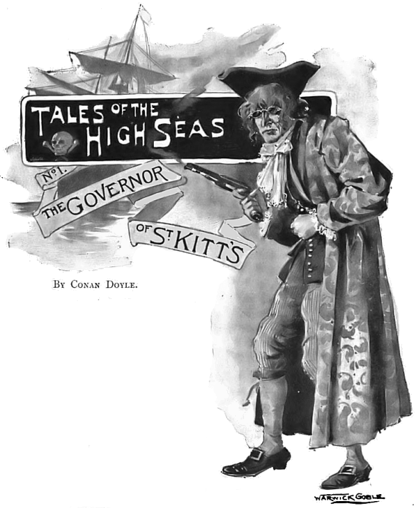 Original title art for The Governor of St. Kitts