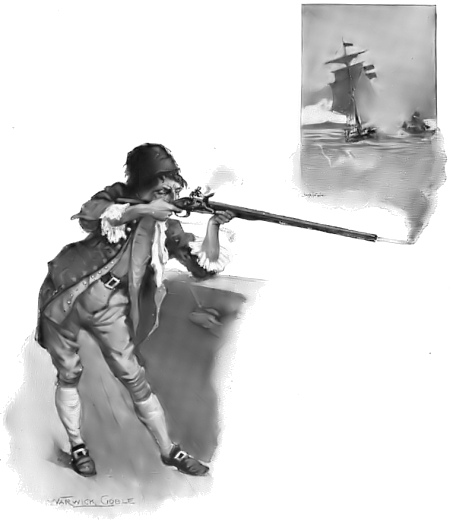 Sharkey dwelt long upon his aim before he fired