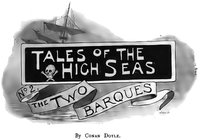 The original title art for The Two Barques
