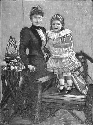 Mrs. Conan Doyle and daughter