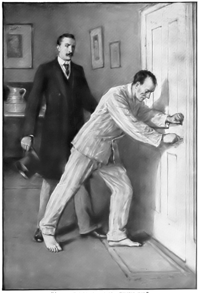 I heard the sharp snap of a twisted key.