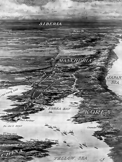 A map of the Russo-Japanese War