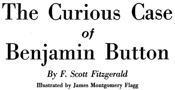 Original title art for The Curious Case of Benjamin Button