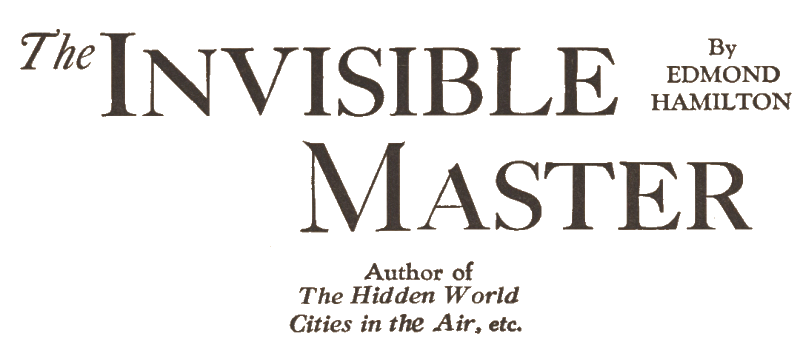 Original title art for The Invisible Master-Reworked