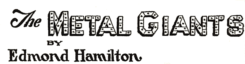 Original Title art for The Metal Giants