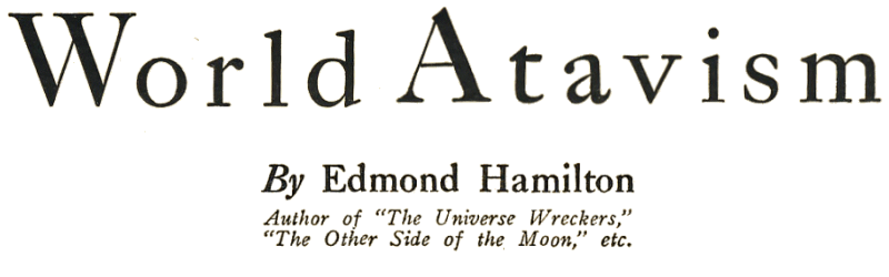 Original title art for World Atavism - reworked