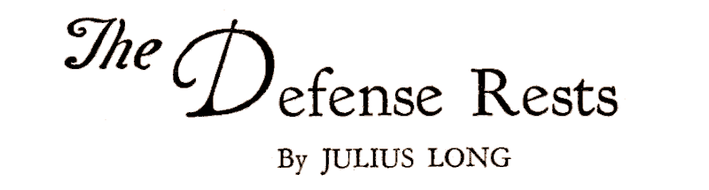 Original title art for The Defense Rests
