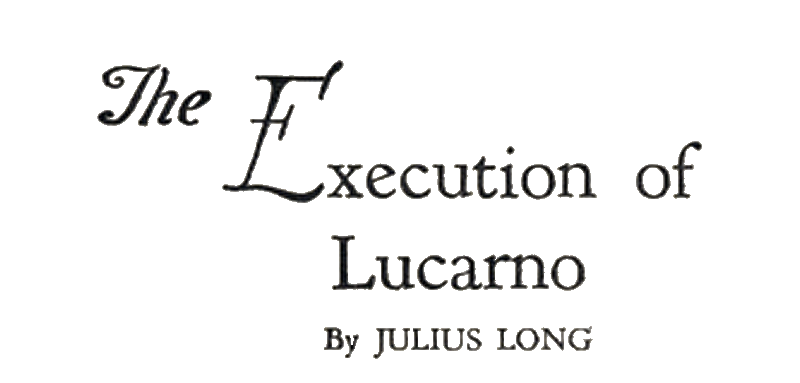 Original title art for The Execution of Lucarno