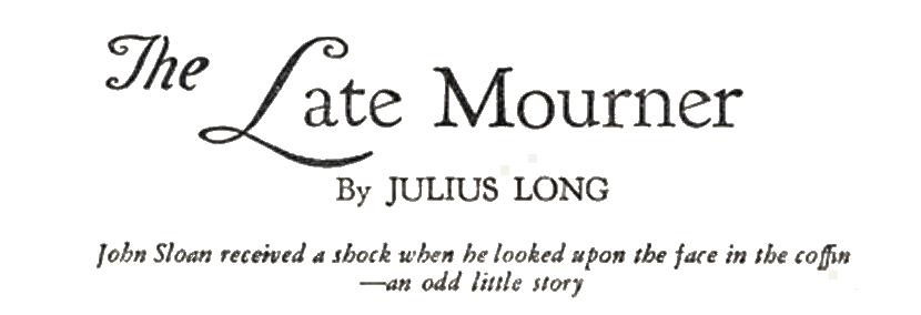 Original title art for The Late Mourner