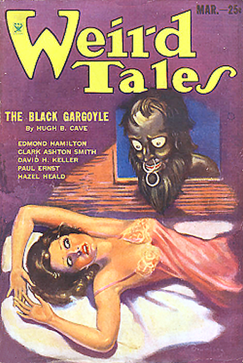 Cover to the March, 1934 issue of Weird Tales