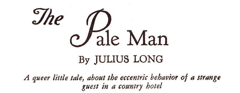 Original title art for The Pale Man