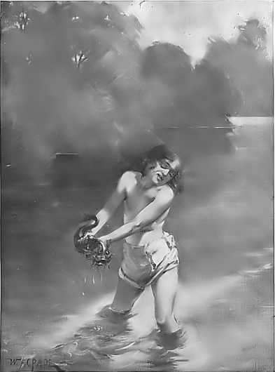 Illustration of Mowgli Fishing