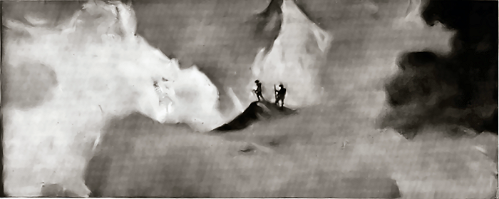 There, on the top of the Weisshorn, I saw two men.