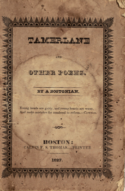 The cover to Tamarlane